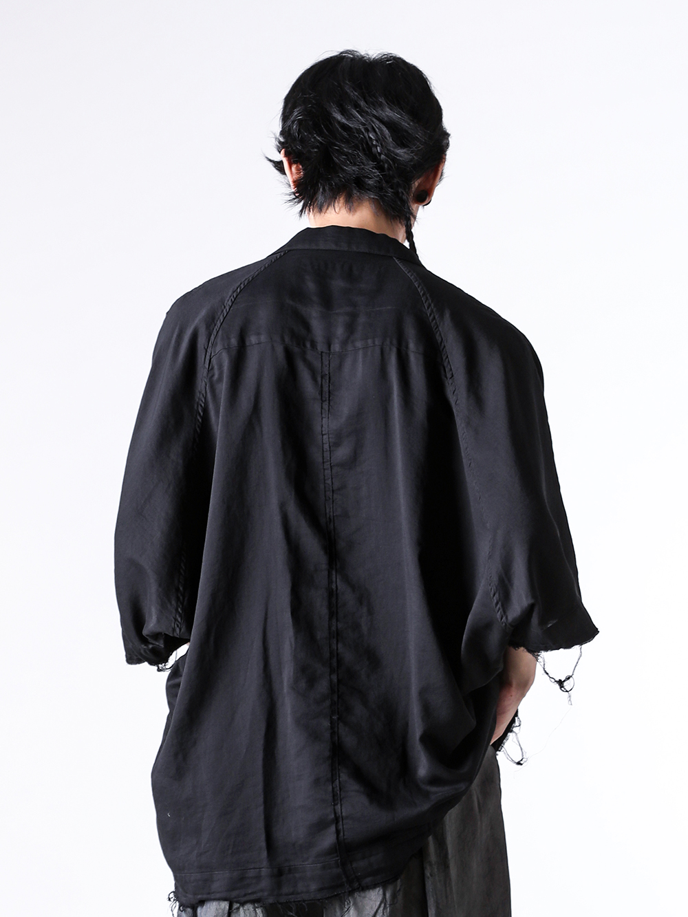 JULIUS - 25PF  - SHIRT - 907SHM3 COTTON/SILK SATIN SHIRT 2-005