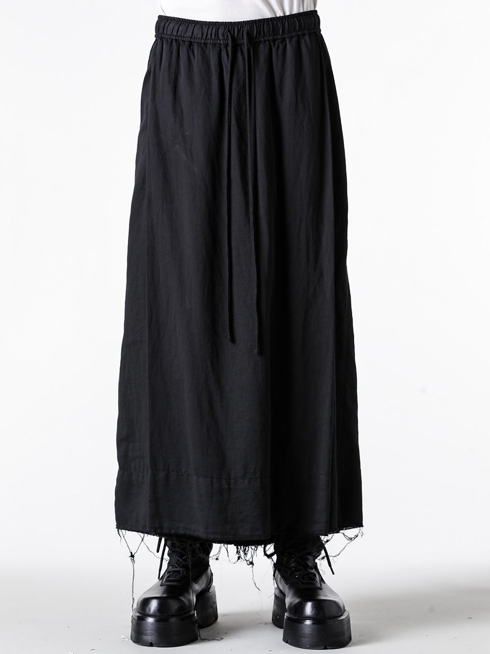JULIUS - 25PF - TROUSERS - 907PAM9 COTTON/SILK SATIN TROUSERS 3-001