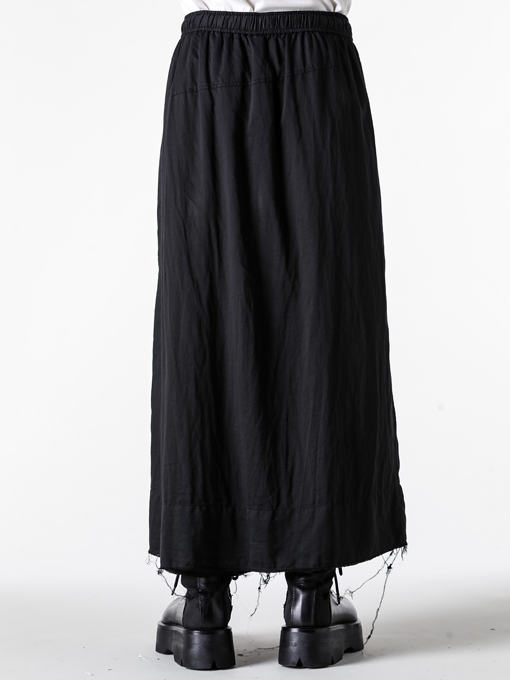 JULIUS - 25PF - TROUSERS - 907PAM9 COTTON/SILK SATIN TROUSERS 3-002