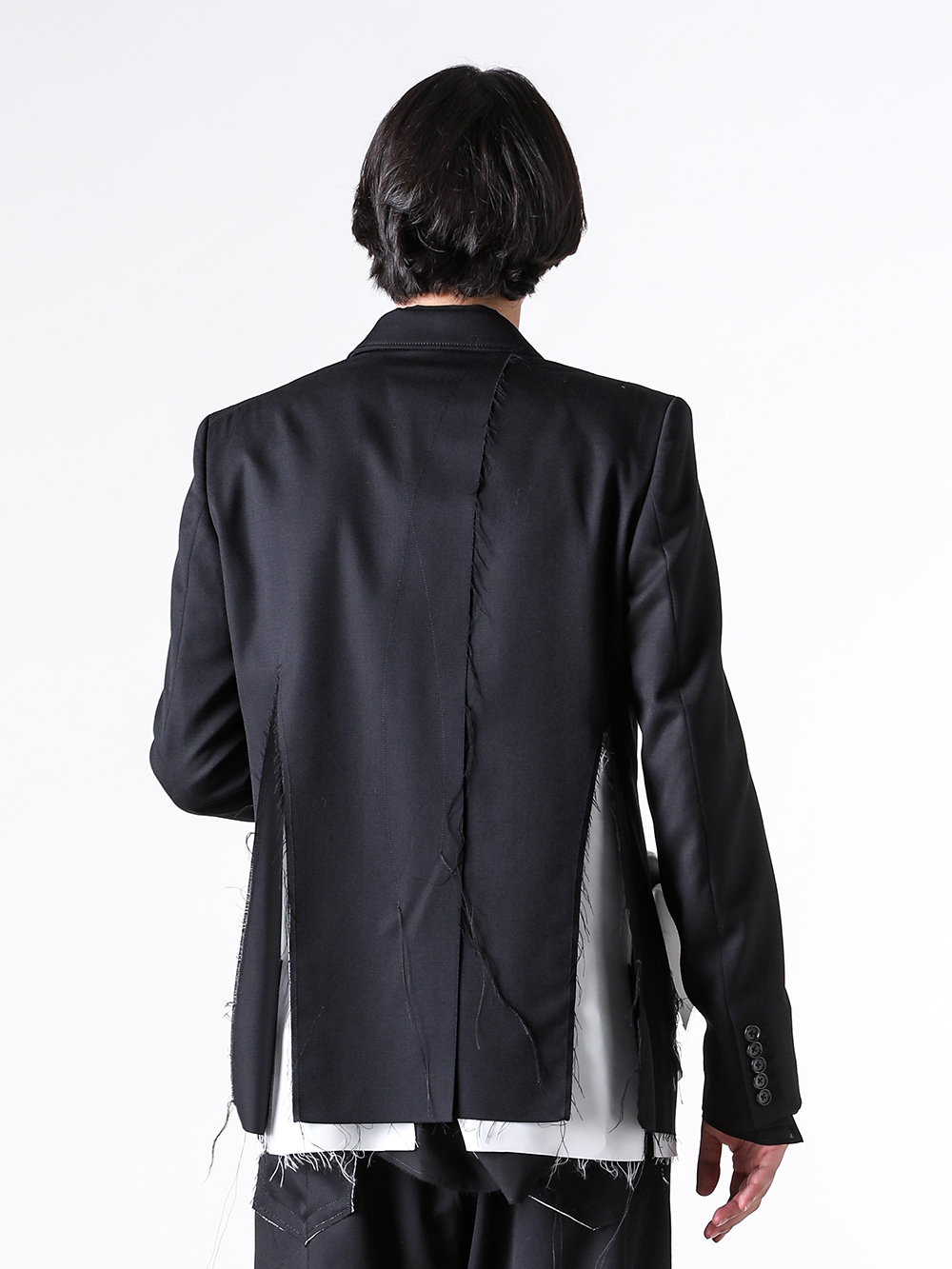 sulvam - 25AW styling - jacket - M-J01-100 Classic Short Jacket （Black） 1-008