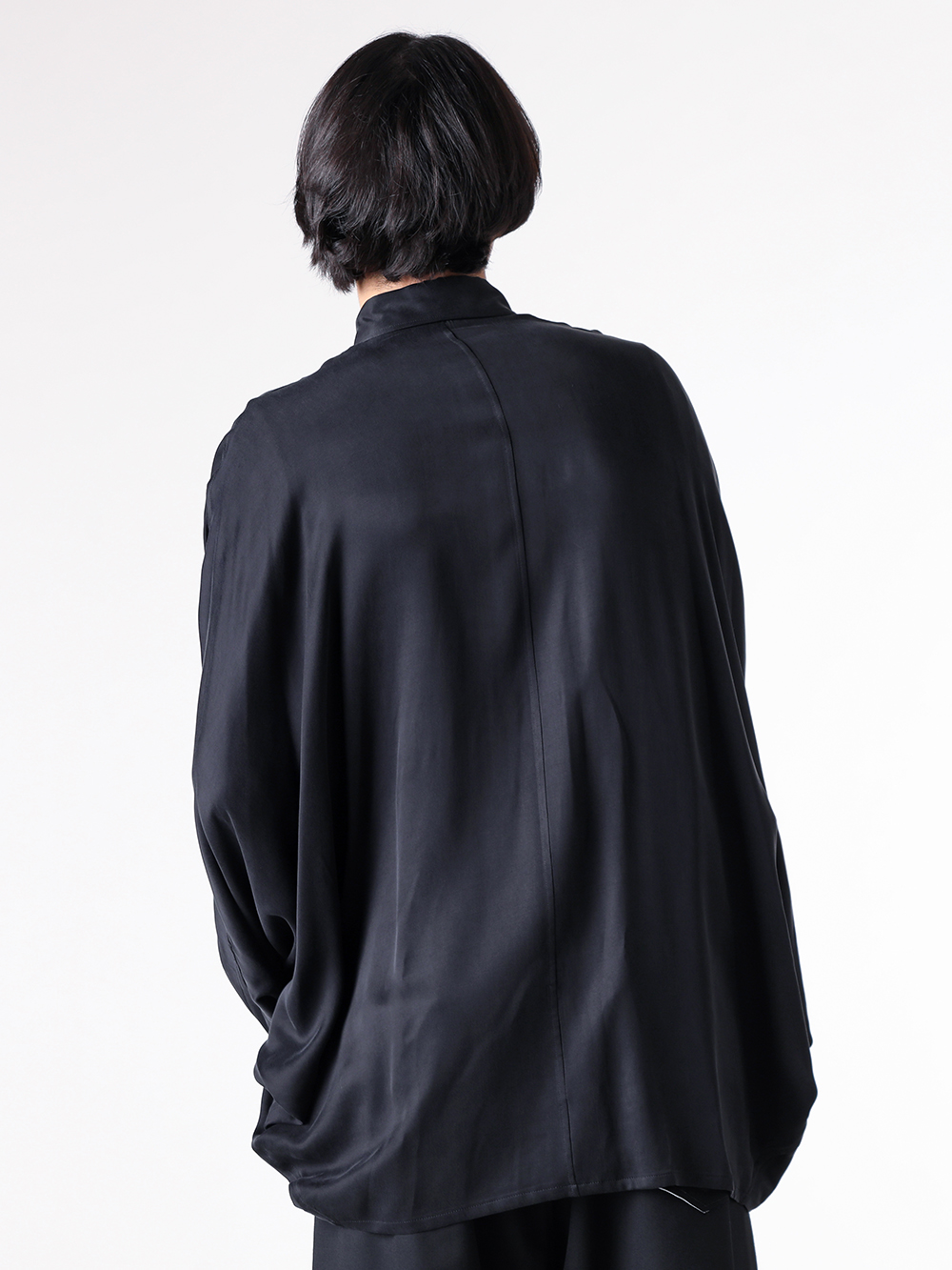 sulvam - 25AW  - Shirt - WW-B04 050-Dolman Shirt （Black） 2-0014