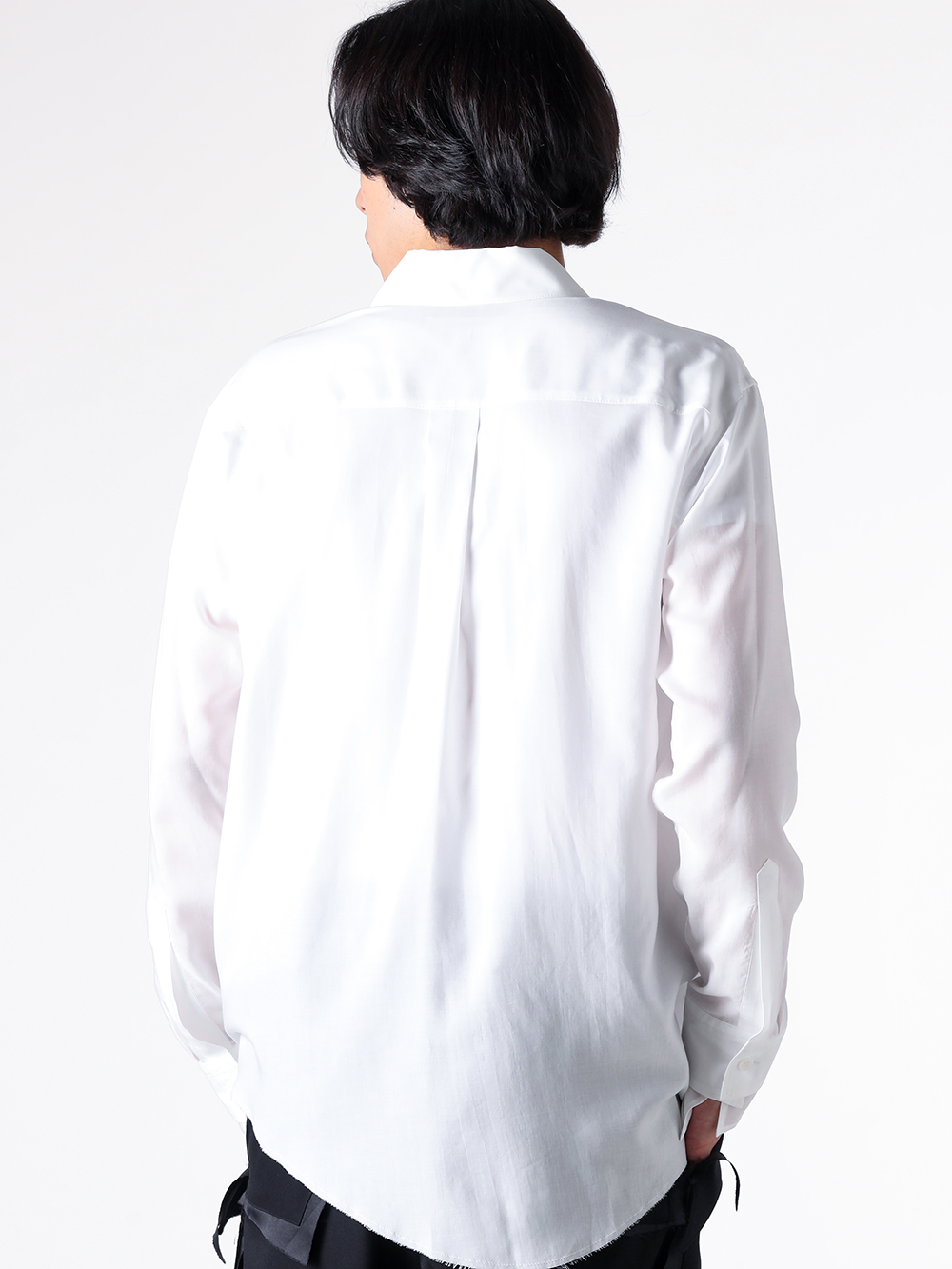 sulvam - 25AW  - Shirt - MW-B04-010 Tencel Besam Shirt （White） 2-002