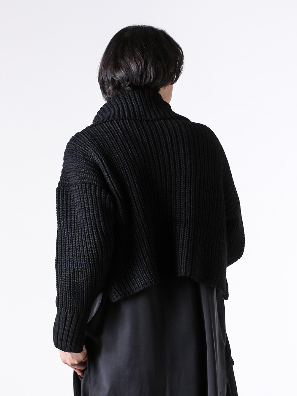 sulvam - 25AW - Knit - MW-K06-850 Sailor Collar Knit （Black） 3-005