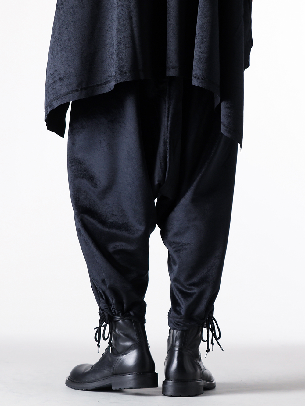 sulvam - 25AW - Pants - MW-P07-700 Sulu velour Pants （Black） 5-0017