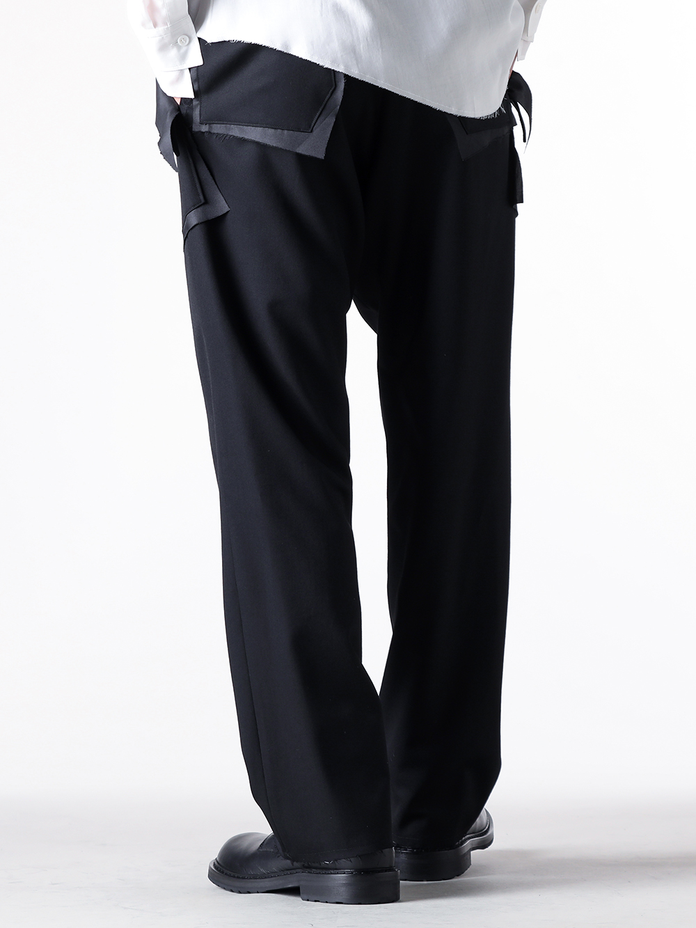 sulvam - 25AW - Pants - MW-P03-100 Out Pocket Slacks （Black） 5-002