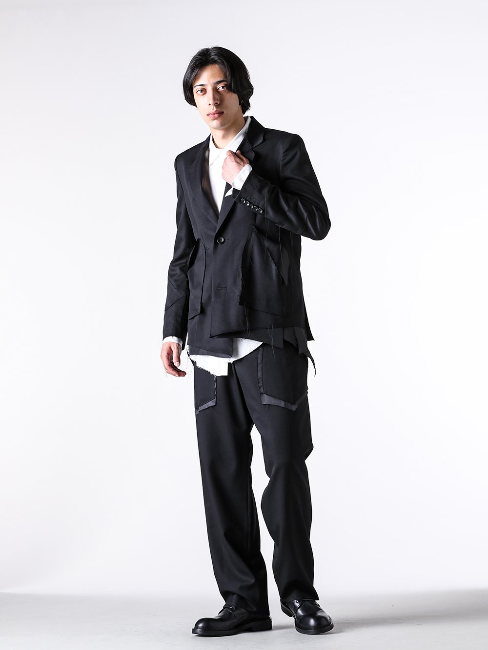 sulvam - 25AW - Pants - MW-P03-100 Out Pocket Slacks （Black） 5-003