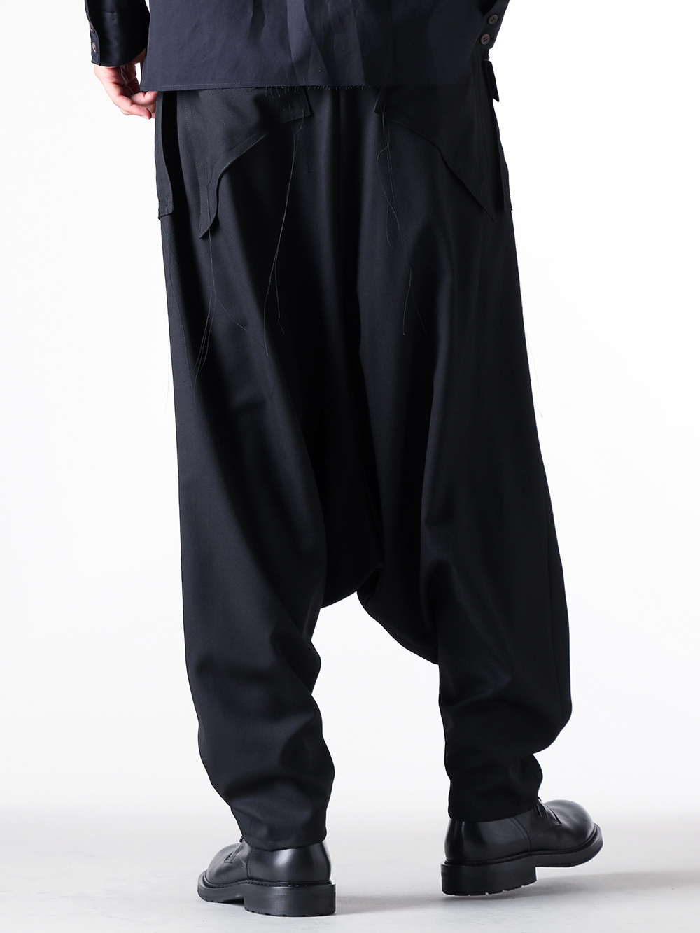 sulvam - 25AW - Pants - MW-P04-100 Out Pocket Saree Pants （Black） 5-008