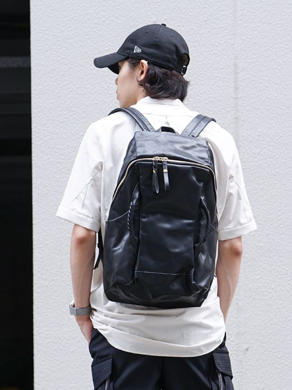 cornelian taurus - 25AW styling - Bags - Turtle Ruck - Cow Mineral （Black） - co19fwtr010 1-002