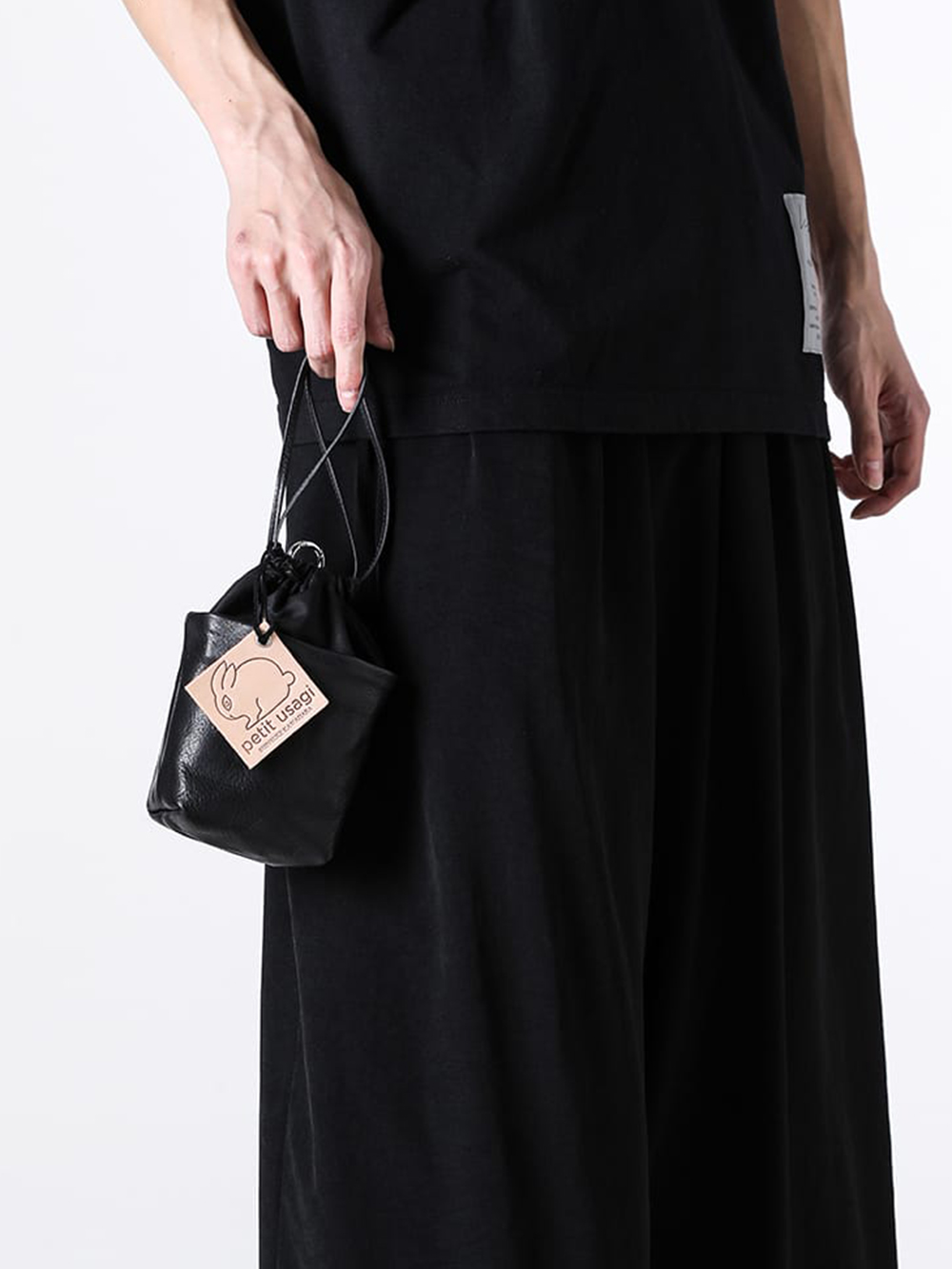 cornelian taurus - 25AW  - Pouch - CWS Baby cow leather （Black） - co24fwcws020 2-001