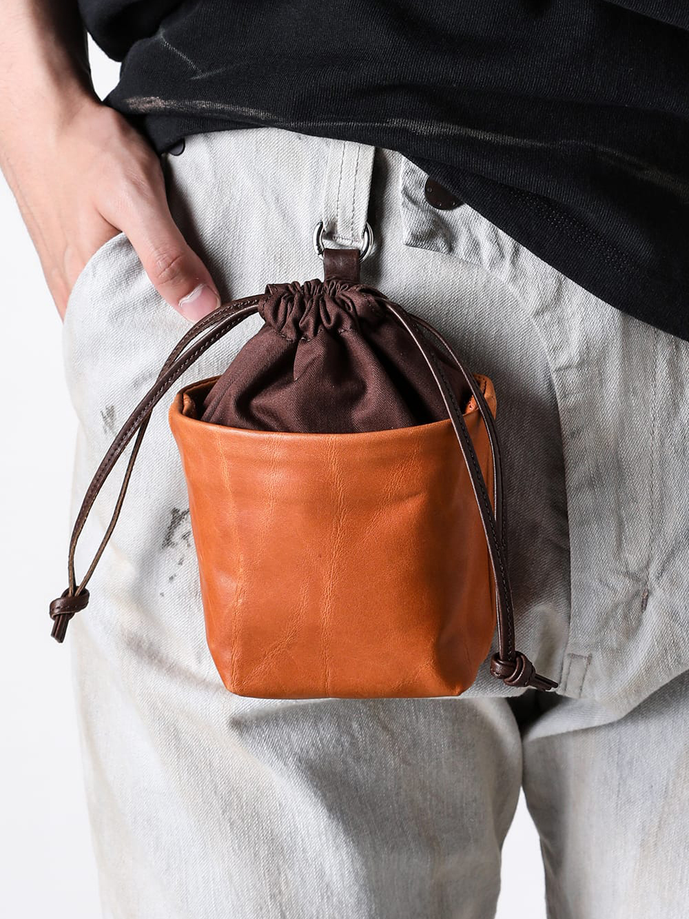 cornelian taurus - 25AW  - Pouch - CWS baby bag （N. Brown） - co24fwcws020 2-004