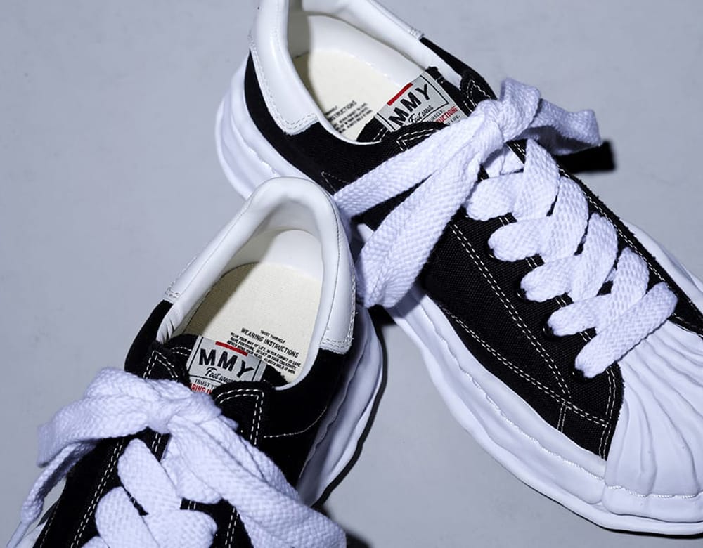 Maison MIHARA YASUHIRO - メゾン ミハラヤスヒロ - 2025AW - A15BL022 - BLAKEY Original Sole Canvas Low Cut Sneaker - 2-002
