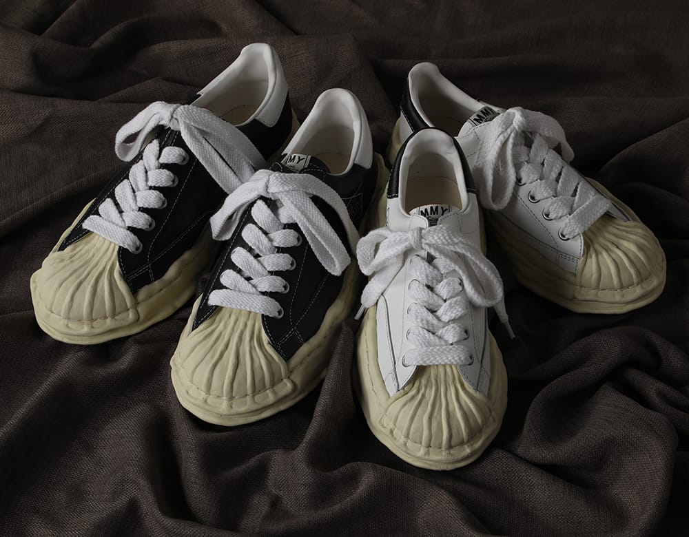 Maison MIHARA YASUHIRO - メゾン ミハラヤスヒロ - 2025AW  - A09FW732 - BLAKEY Original Sole Canvas Low Cut Sneaker Vintage like Sole 5-001