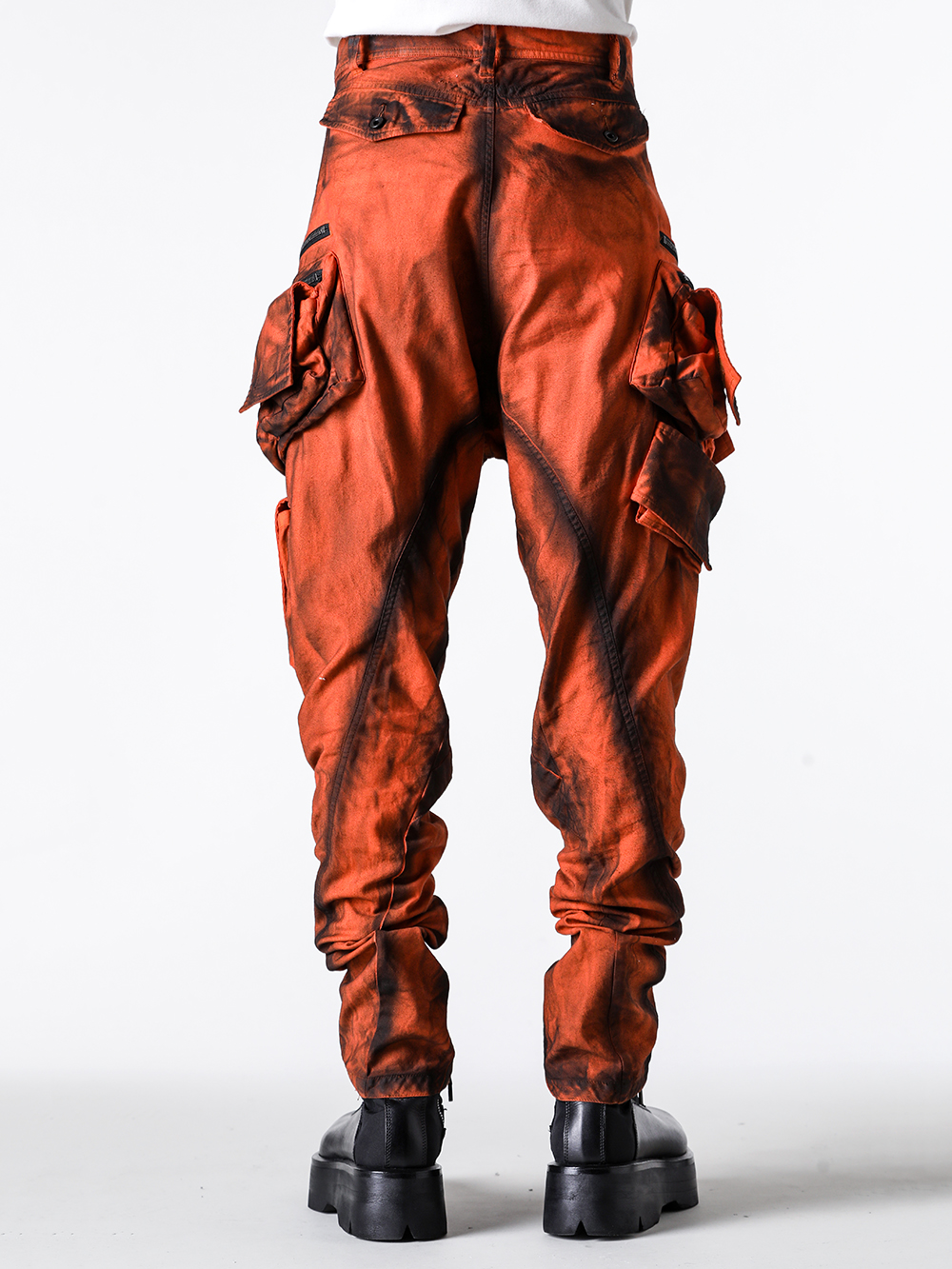 JULIUS - 25PF styling - JULIUS 2025PF Introduction of newly arrived product - 907PAM4 COTTON SATIN BACK TROUSERS 1-008
