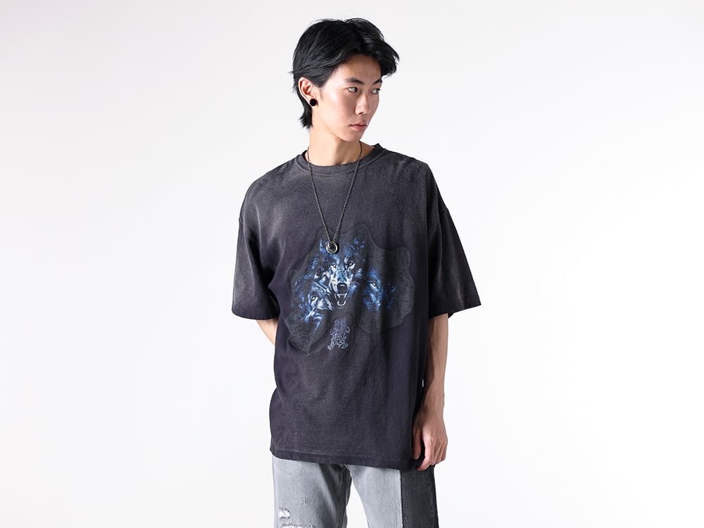 STARTEXCEEDEND カットアウト ダメージ レトロ スリム Ｔシャツ KAMIYA 25SS ヴィンテージTシャツ ストリートスタイリング