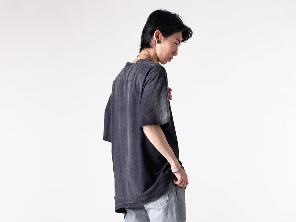 ☆25SS☆ヴィンテージ染色デストロイドTシャツ/RECTO☆ KAMIYA 25SS ヴィンテージTシャツ ストリートスタイリング