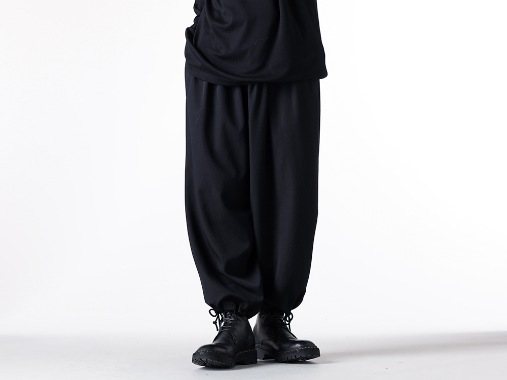Yohji Yamamoto POUR HOMME - 25-26AW  - Pants - Fine Balloon Pants （Black） - HL-P06-100 2-004
