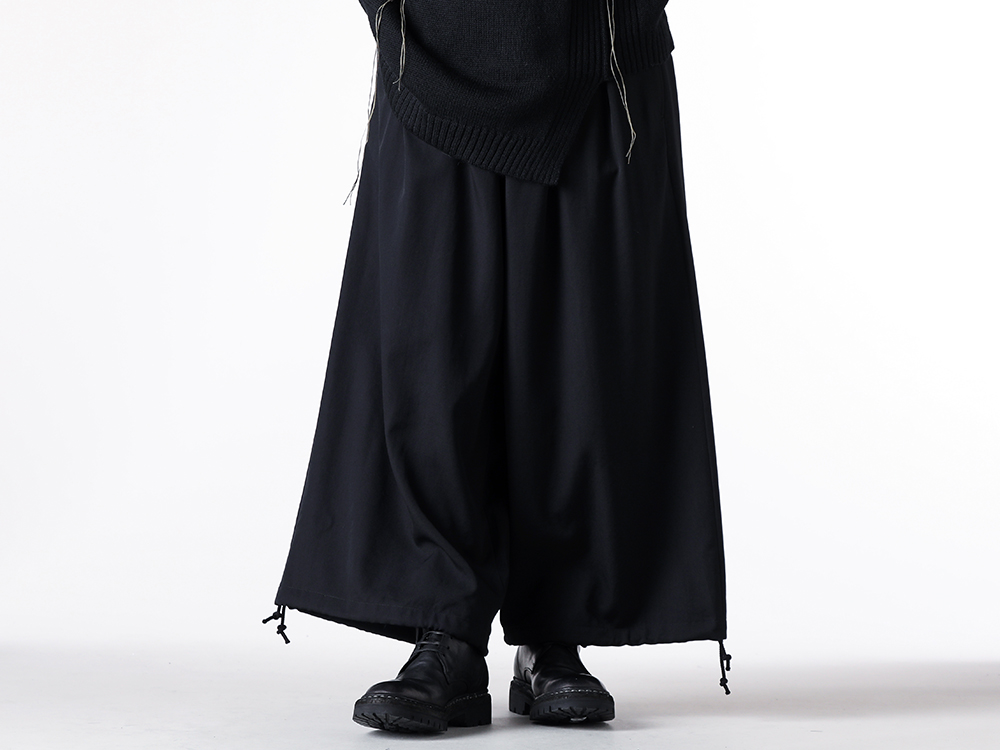 Yohji Yamamoto POUR HOMME - 25-26AW  - Pants - Fine Balloon Pants （Black） - HL-P06-100 2-005