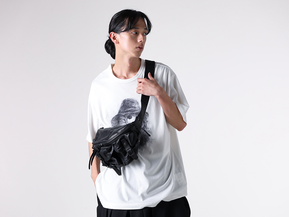 Yohji Yamamoto POUR HOMME - 25-26AW - Bags - 3 Pin Belt Body Bag （Black） - HL-I06-777 3-002