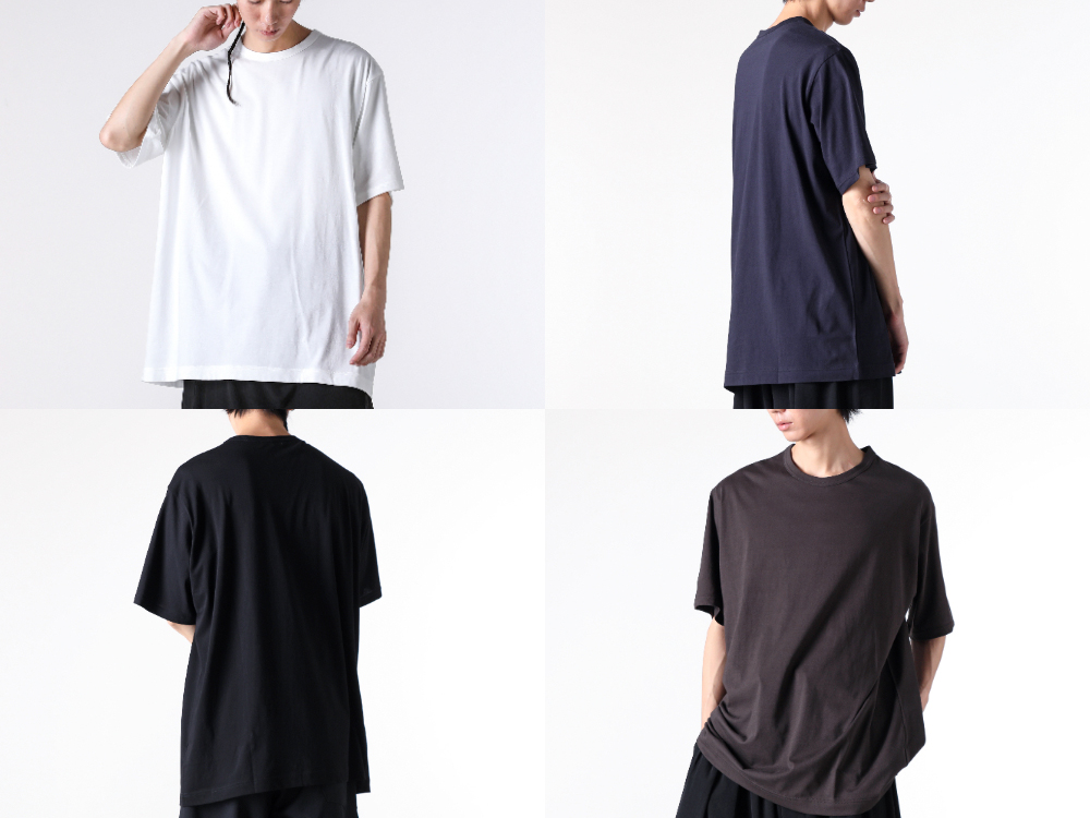 Yohji Yamamoto POUR HOMME シワ加工 Tシャツ Yohji Yamamoto POUR HOMME シワ加工ストライプBIG-T - Ka na ta
