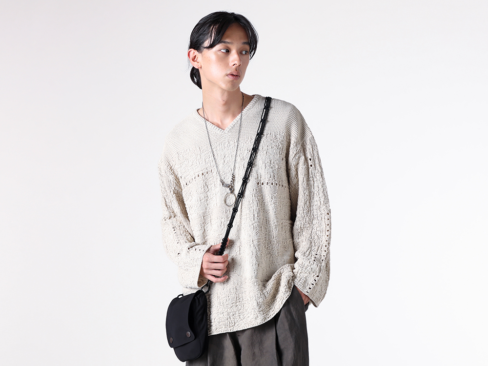 daisuke tanabe 25SS プルオーバーニット アースカラースタイル