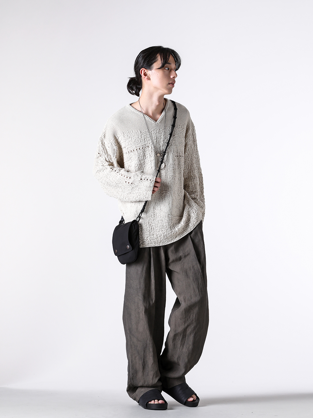 daisuke tanabe 25SS プルオーバーニット アースカラースタイル