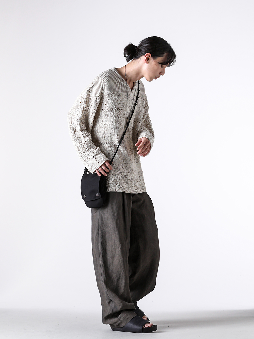 ナベ daisuke tanabe 25SS プルオーバーニット アースカラースタイル