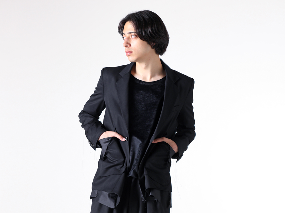 sulvam ジャケット sulvam 25-26AW スリット2ボタンジャケット スラックススタイル