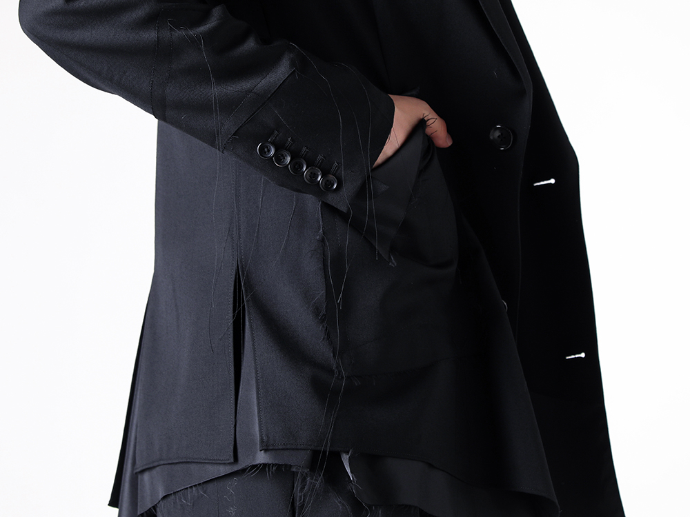 sulvam ジャケット sulvam 25-26AW スリット2ボタンジャケット スラックススタイル