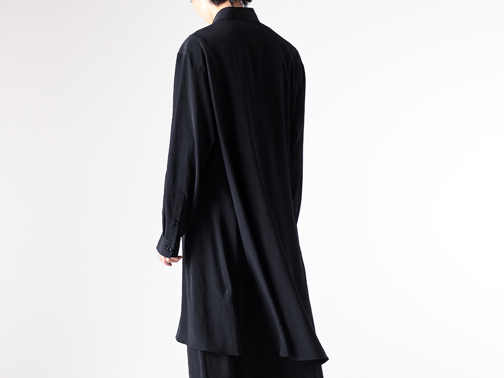 GroundY - 25-26AW  - Shirt - Asymmetry Shirt （BLACK） - GA-B04-500 2-0010