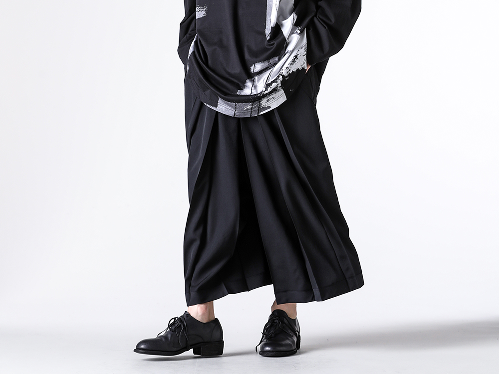 GroundY - 25-26AW - Pants - Hakama Pants （BLACK） - GA-P08-101 5-005