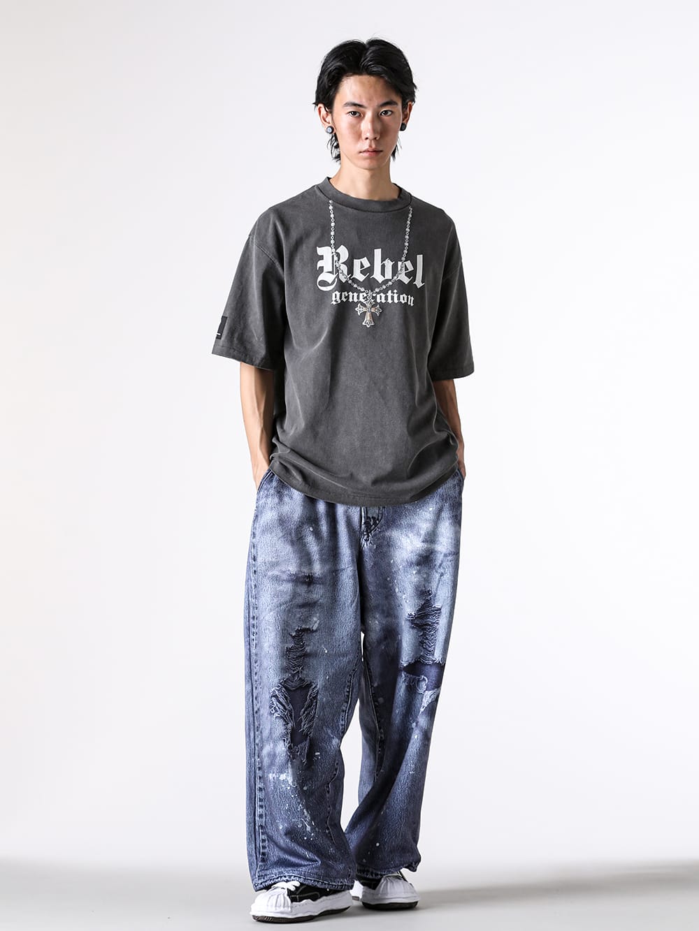 TALKING ABOUT THE ABSTRACTION - 25AW styling - 2526aw-t-005-white & 2526aw-t-005-black 1-008