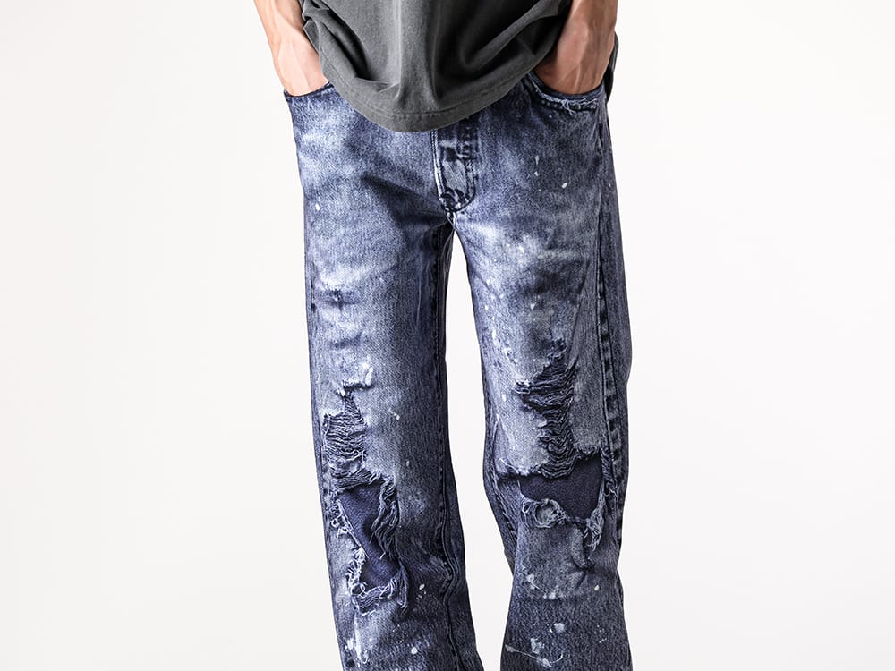 TALKING ABOUT THE ABSTRACTION - 25AW styling - 2526aw-pt-001-blue & 2526aw-pt-001-black Black & White 1-0012