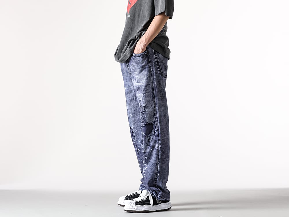 TALKING ABOUT THE ABSTRACTION - 25AW styling - 2526aw-pt-001-blue & 2526aw-pt-001-black Black & White 1-008