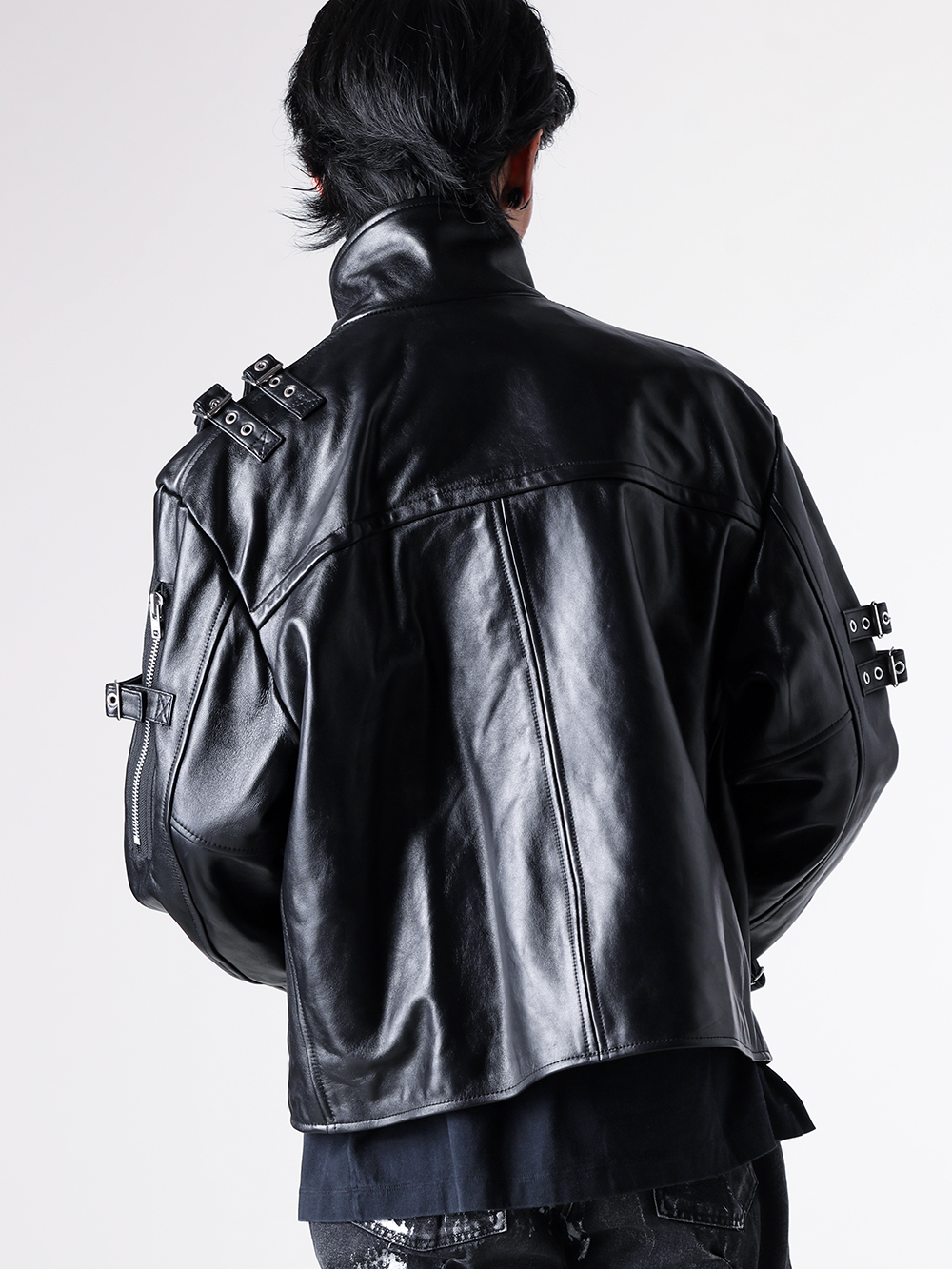 doublet - 2025AW styling - Outer - 25AW06BL222 Buckle Overlord Leather Jacket 1-002