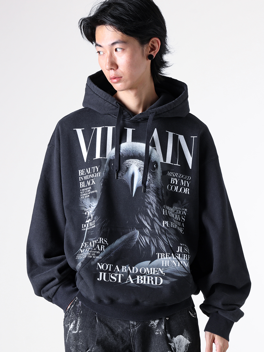 doublet - 2025AW - Sweater and Parka - 25AW47CS410 Villain Cover Print Hoodie 3-001