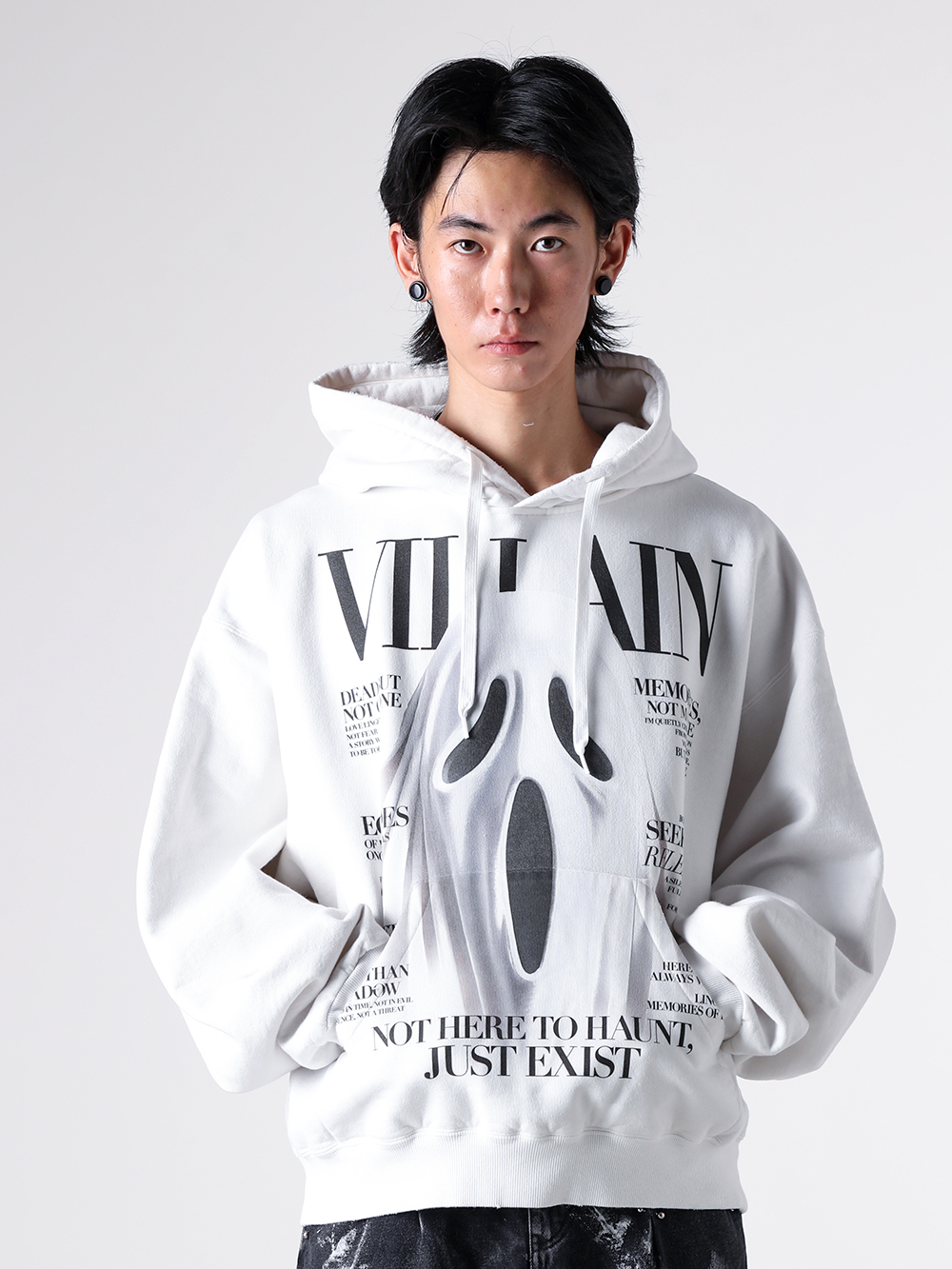 doublet - 2025AW - Sweater and Parka - 25AW47CS410 Villain Cover Print Hoodie 3-003