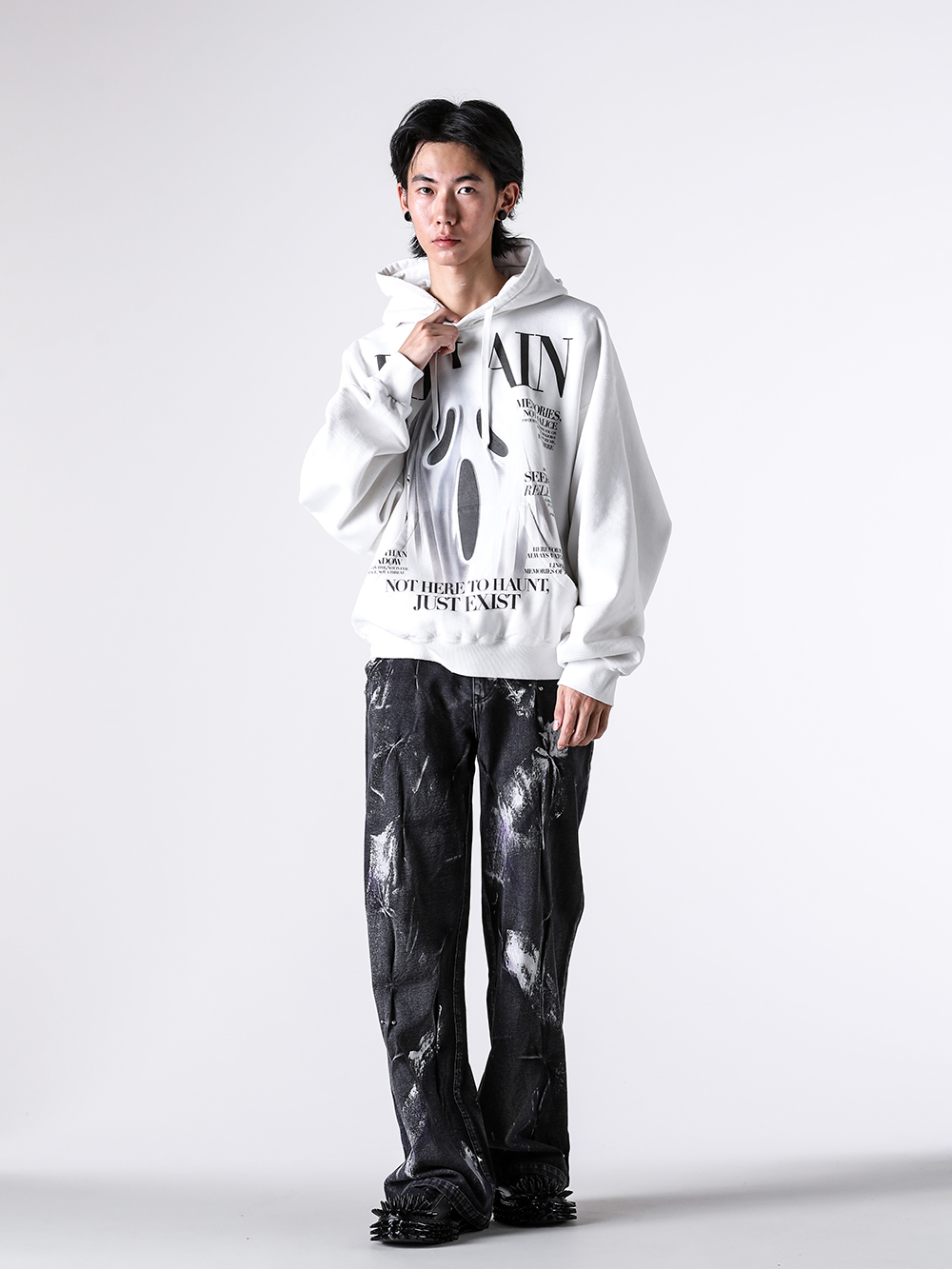 doublet - 2025AW - Sweater and Parka - 25AW47CS410 Villain Cover Print Hoodie 3-004