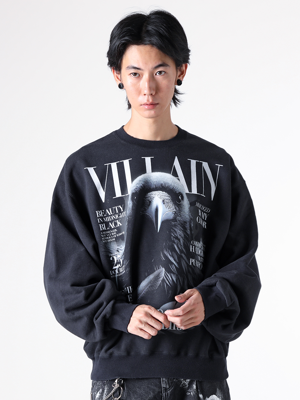 doublet - 2025AW - Sweater and Parka - 25AW53CS412 Villain Cover Print Sweat Shirt 3-005