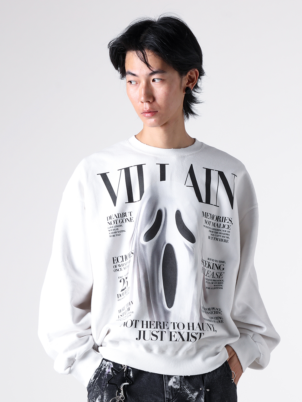 doublet - 2025AW - Sweater and Parka - 25AW53CS412 Villain Cover Print Sweat Shirt 3-007