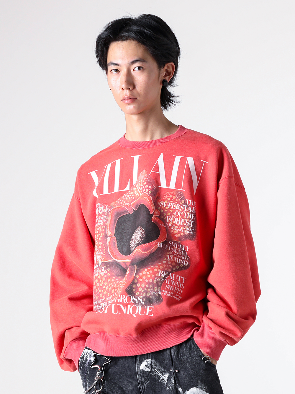 doublet - 2025AW - Sweater and Parka - 25AW53CS412 Villain Cover Print Sweat Shirt 3-009