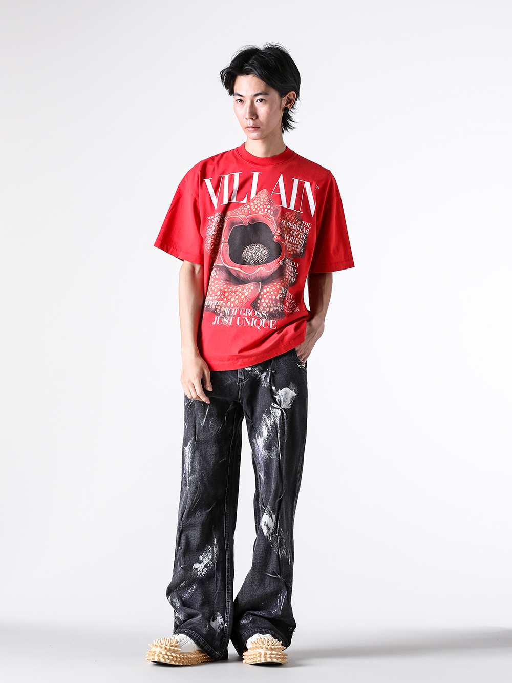 doublet - 2025AW - Short sleeve tees - 25AW48CS411 Villain Cover Print T-Shirt 4-006
