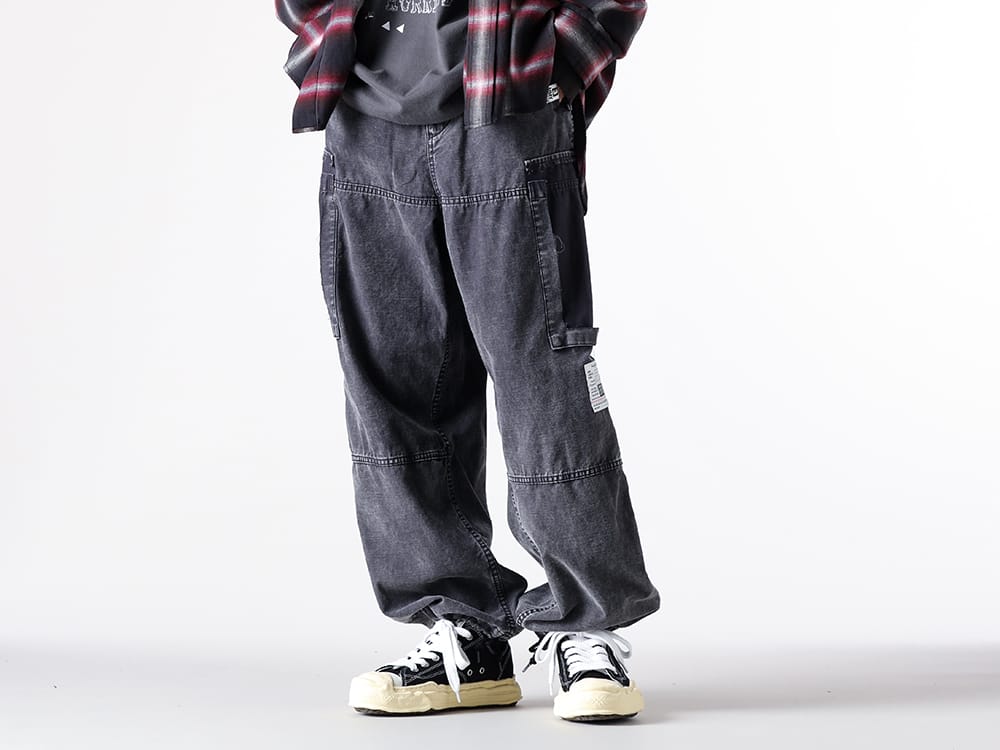 Maison MIHARA YASUHIRO - J15PT172 - Cotton Satin Cargo Trousers - 4-001