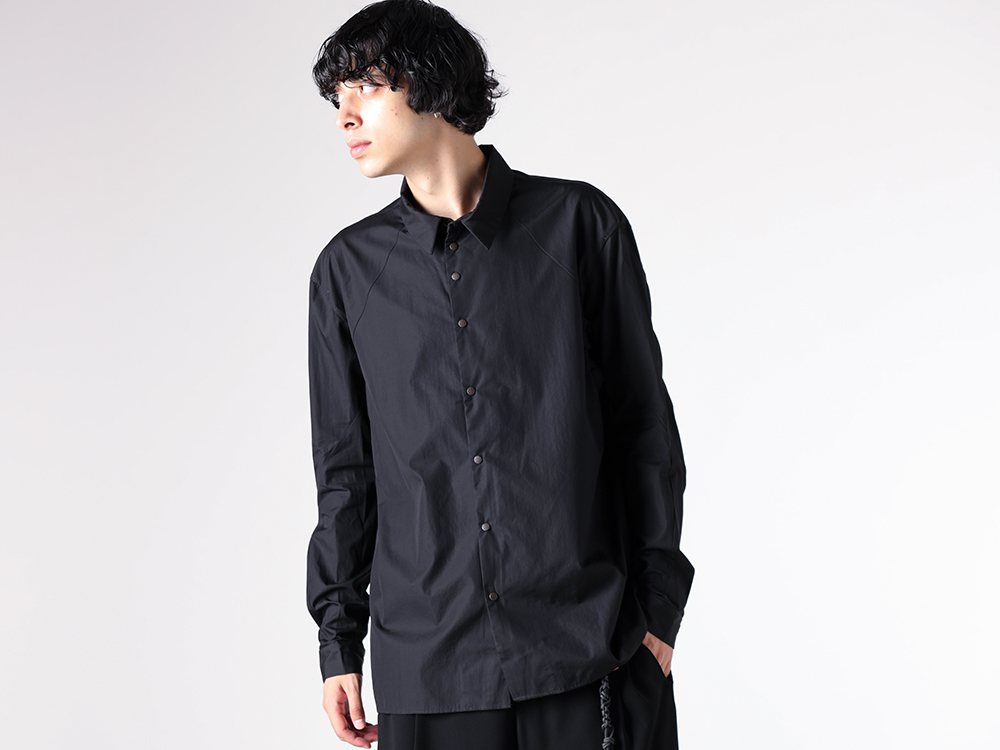 DEVOA - 25-26AW - Shirt - Fitted Shirt 170/2 SUVIN Cotton （BLACK） - SHC-S17V 1-001