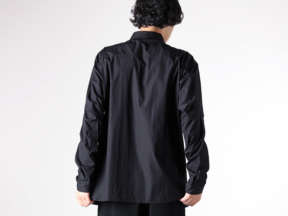 DEVOA - 25-26AW - Shirt - Fitted Shirt 170/2 SUVIN Cotton （BLACK） - SHC-S17V 1-002