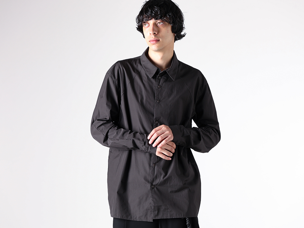 DEVOA - 25-26AW - Shirt - Fitted Shirt 170/2 SUVIN Cotton （DARK KHAKI） - SHC-S17V 1-003