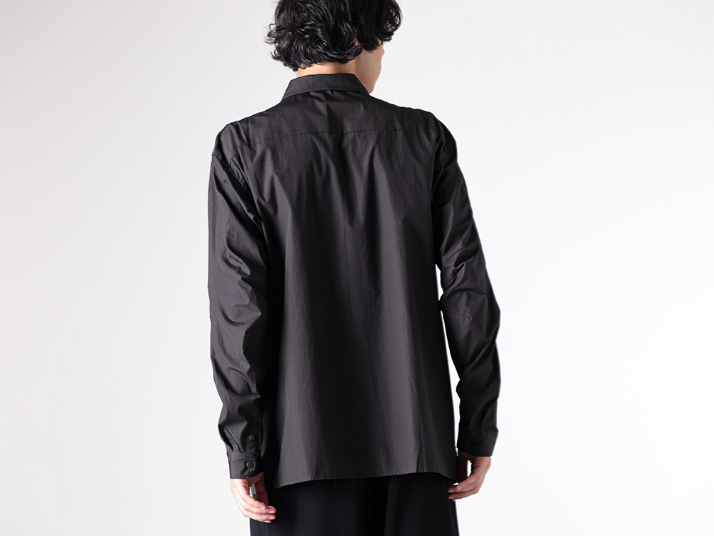 DEVOA - 25-26AW - Shirt - Fitted Shirt 170/2 SUVIN Cotton （DARK KHAKI） - SHC-S17V 1-004