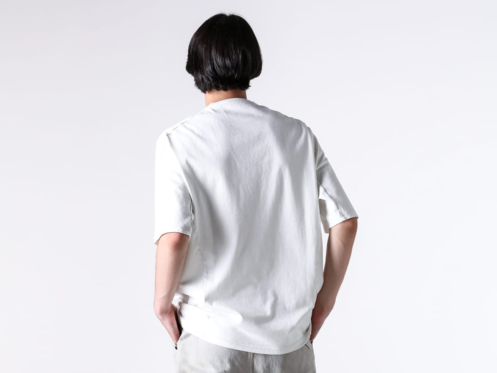 DEVOA - 25-26AW - T-Shirt - Short Sleeve Vintage Wash & Print (WHITE) - CSC-2JC1 2-0010