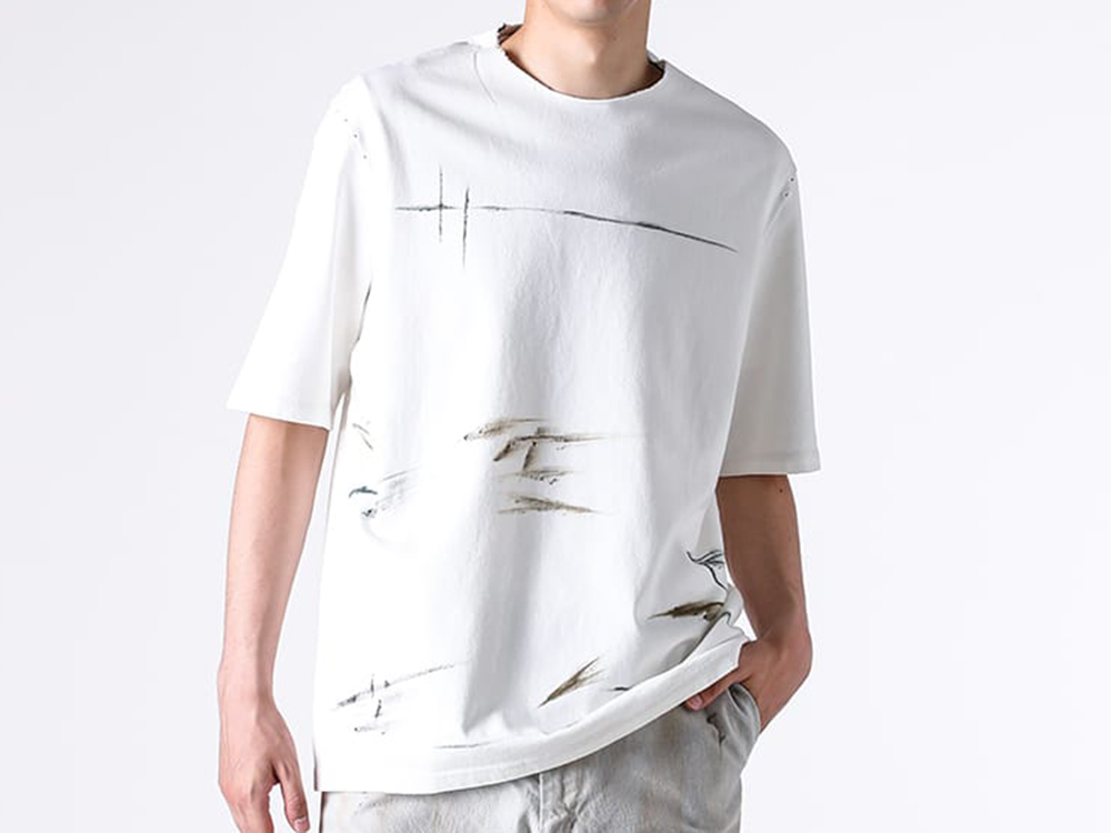 DEVOA - 25-26AW - T-Shirt - Short Sleeve Vintage Wash & Print (WHITE) - CSC-2JC1 2-009