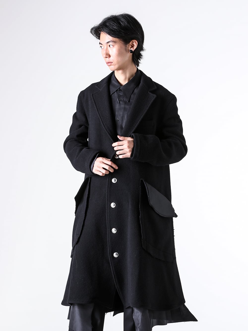 sulvam - 25AW styling - Outer - WW-C01-400 - Long Broken Coat 1-004