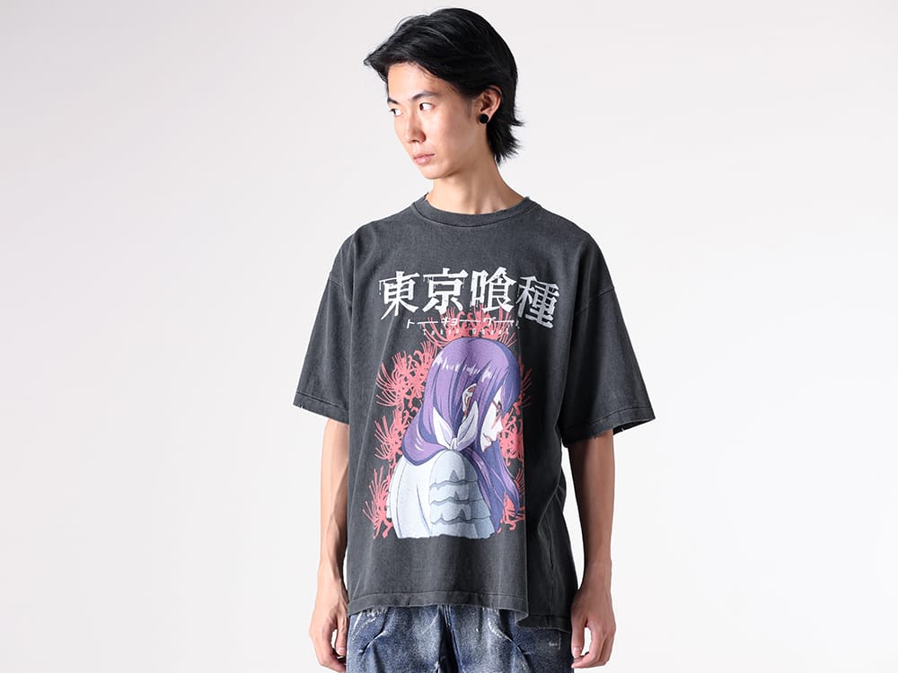 THE SUGAR PUNCHx TOKYO GHOUL Short Sleeve T-Shirt (LIZE)  - TTGM25SM007 - 1-001